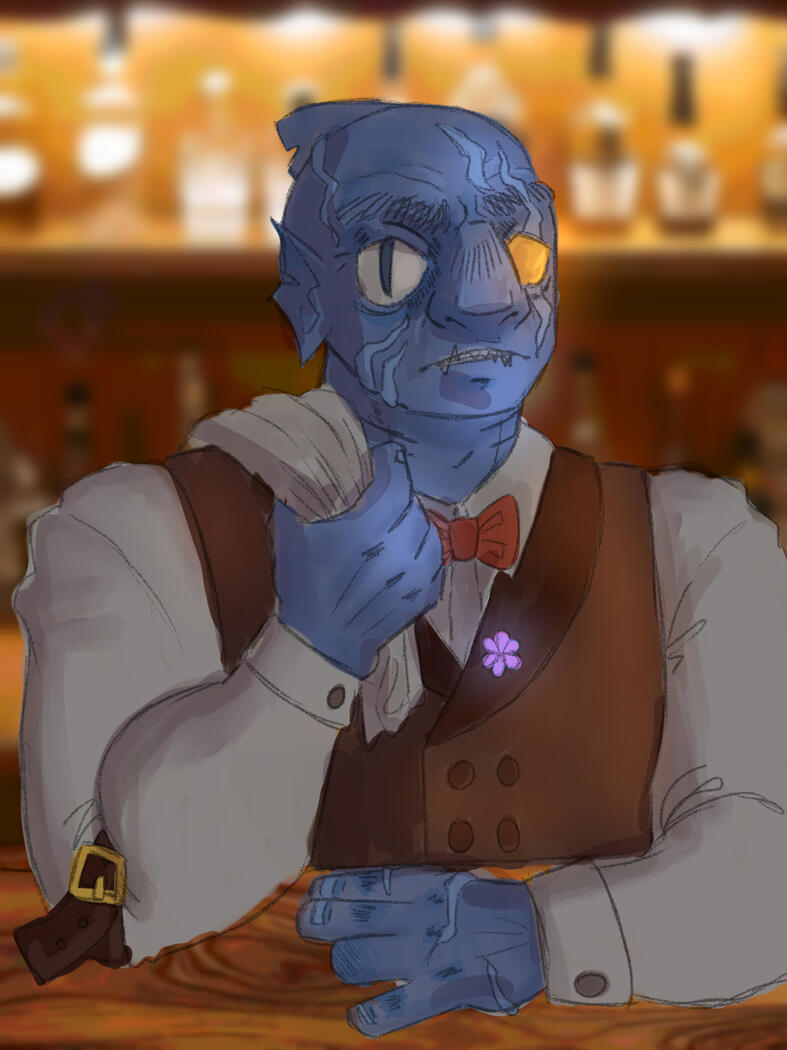 Shark triton with photobashing elements